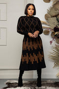 F22032 SKIRT (BLK, MOCHA)