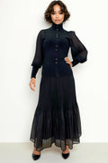 FZ0002 PLEATED SLEEVE SWEATER
