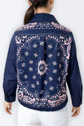 CH0079 BANDANA PRINT DRAWSTRING TOP