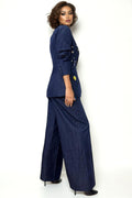 T25030 RUCHED SLEEVE JACKET SET