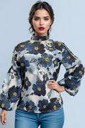 GF8257 FLORAL TOP (S,M,ONLY)