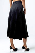 SK21022 RIBBED KNIT SKIRT (BLK, CAMEL)