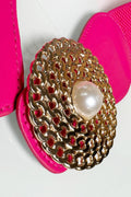 N8317A FAUX PEARL BELT (BLUE, PINK)
