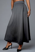 X7999 A-LINE SCUBA SKIRT (BLK, WHT)