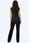 S3096 RHINESTOPNE APPLIQUE TOP / PANT SET (XL, XXL)