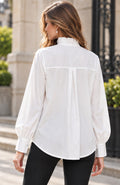 CH927 FLORAL EMBELLISHED RUFFLE NECK BLOUSE