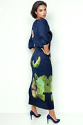 N24100 CRINKLED FLORAL DRESS (XXL ONLY)