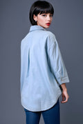 T8335 ASYMMETRICAL BUTTONED TOP