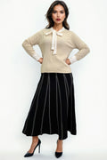 SK1069 NECKTIE SWEATER