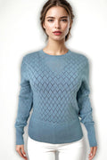 LS62073 EYELET SWEATER
