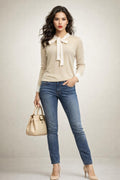 SK1069 NECKTIE SWEATER
