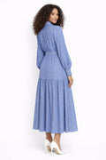 GF1750 STUDDED STRIPED MAXI DRESS