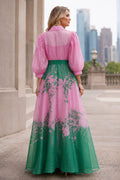 GF1600-1 BLOSSOM DREAM MAX ORGANZA SHIRT DRESS