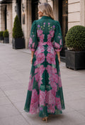 GF17796 ROSE PETAL ORGANZA SHIRT MAXI DRESS