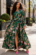 TL0016 GARDEN ROMANCE MIKADO MAXI DRESS