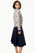 T8307 DOUBLE COLLARED TOP