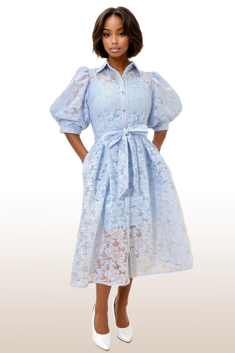 W515215 LACE DRESS – N by Nancy