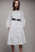 Q1347 DRESS (BEIGE, WHT, BLK)
