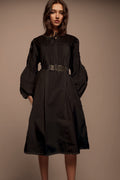 Q1347 DRESS (BEIGE, WHT, BLK)