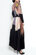 N24105 FLORAL PLEATED SKIRT