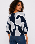 X7405 BUTTON DOWN CRINKLED TOP (BLK, BRN)