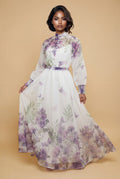 CH0239AB BUTTERFLY FLORAL ORGANZA SKIRT SET