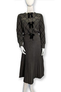F1015 SKIRT (BLK, CHARCOAL)