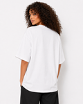 TL0005 HAPPY GLAM RHINESTONE T- SHIRT TOP (BLK, WHT)