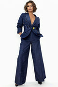 T25030 RUCHED SLEEVE JACKET SET
