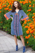 W787 FRONT ZIP DRESS