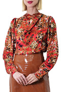 W5381 DROOP NECK TOP (RED, GRN)