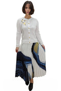 D10066 PLEATED FLUIDITY SKIRT