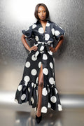 A94601 DRESS (BLK, GOLD) (S, M)