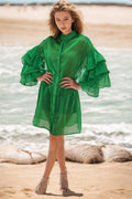 W8611 DRESS (GRN, PINK)