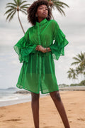 W8611 DRESS (GRN, PINK)