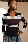LS62095 SWEATER (PLUM, GRN)