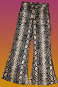 W765 SNAKESKIN FLARED PANT - N by Nancy