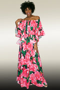 C11242 FLOWER PRINT DRESS - N by Nancy