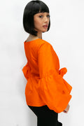 W85061 TOP (BLUE, WHT, ORANGE)