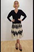 F22032 SKIRT (BLK, MOCHA)