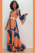 C21115 PRINT STRETCH DRESS (XXXL ONLY)