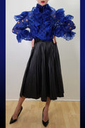 W8390 SKIRT (BLK, WINE)