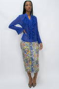 C11197 PRINT SKIRT - N by Nancy