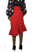 W722S SKIRT (red, black) - N by Nancy