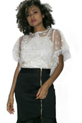 X6851 TOP (white, off white) - N by Nancy