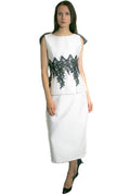 L1001 SKIRT (white, gold, black) - N by Nancy
