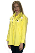 H007 TOP (white, yellow) - N by Nancy