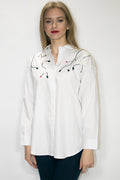 H007 TOP (white, yellow) - N by Nancy