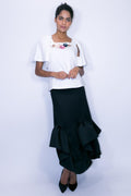 C1833 SKIRT (red, blk, royal blue) - N by Nancy