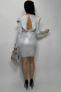 Q1339 DRESS (SILVER) - N by Nancy
